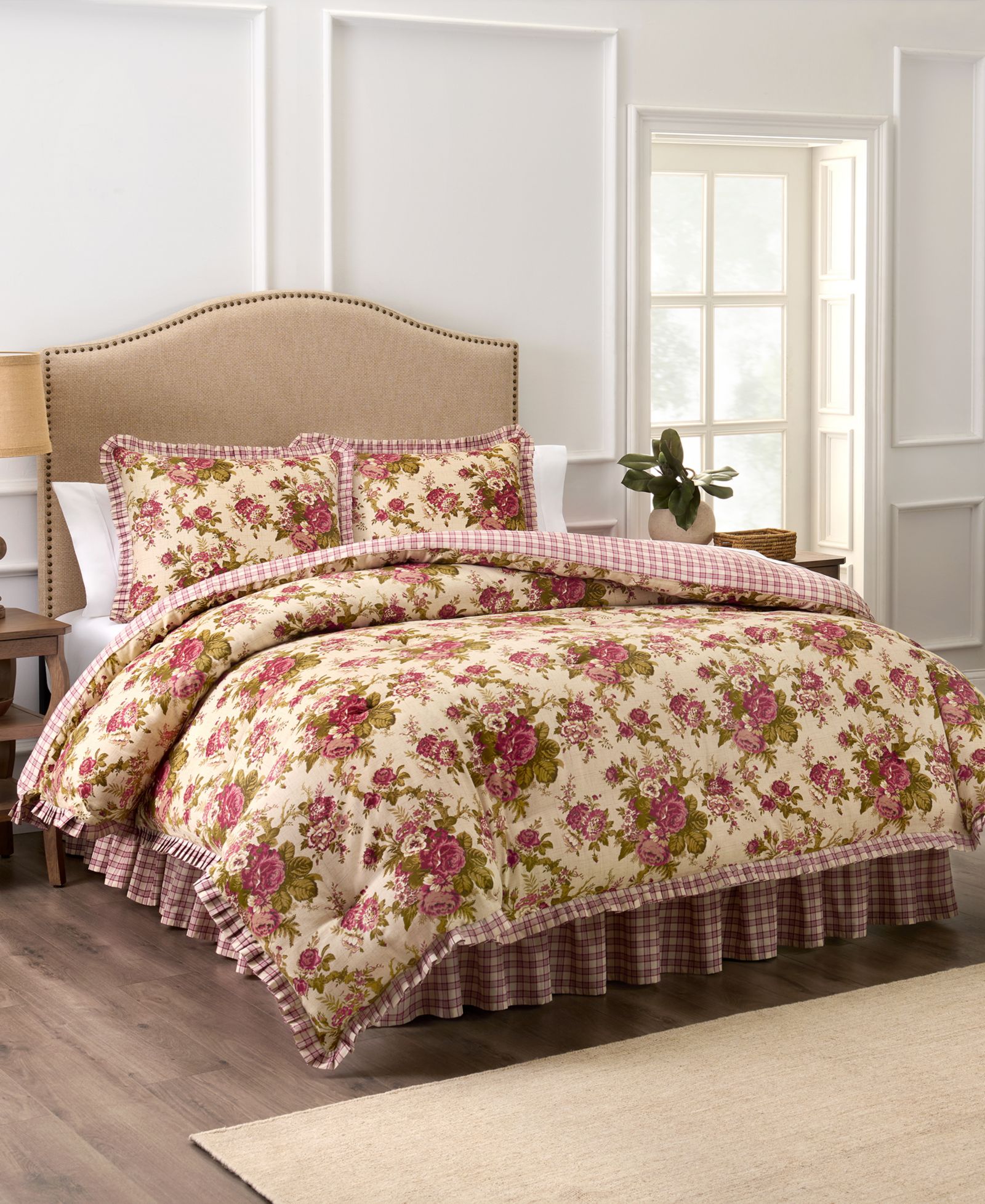 Waverly Norfolk Cotton 4-Piece Comforter Set, Queen