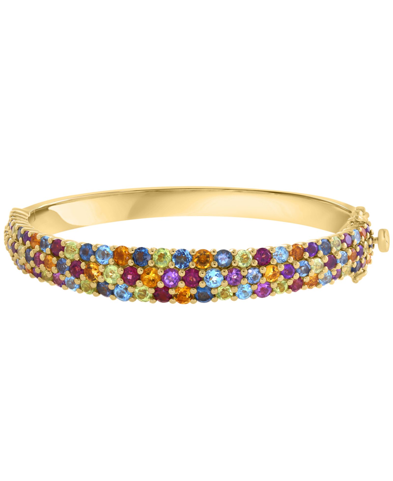 Браслет EFFY Collection Multi-Gemstone 14k Yellow Gold Plated Over Sterling Silver