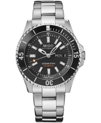 Mido мужские швейцарские автоматические часы Ocean Star Day/Date с серебристым браслетом из нержавеющей стали 41 мм