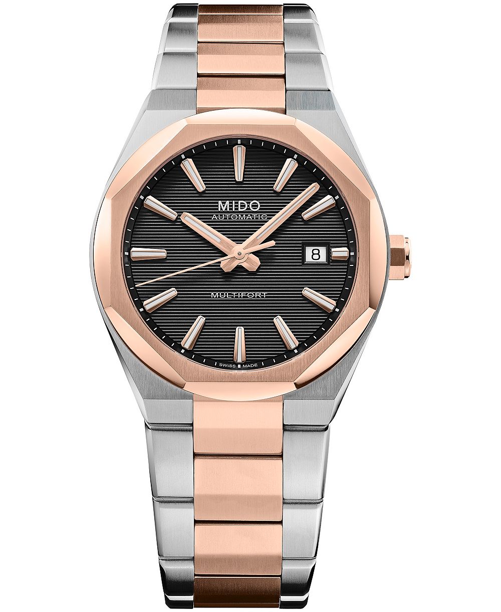 Mido Men's Swiss Automatic Multifort 8 One Crown Two-Tone Stainless Steel Bracelet Watch 40mm