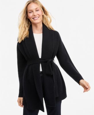 Charter Club Women's 100% Cashmere Drop Shoulder Shawl-Collar Cardigan, Macy's Exclusive