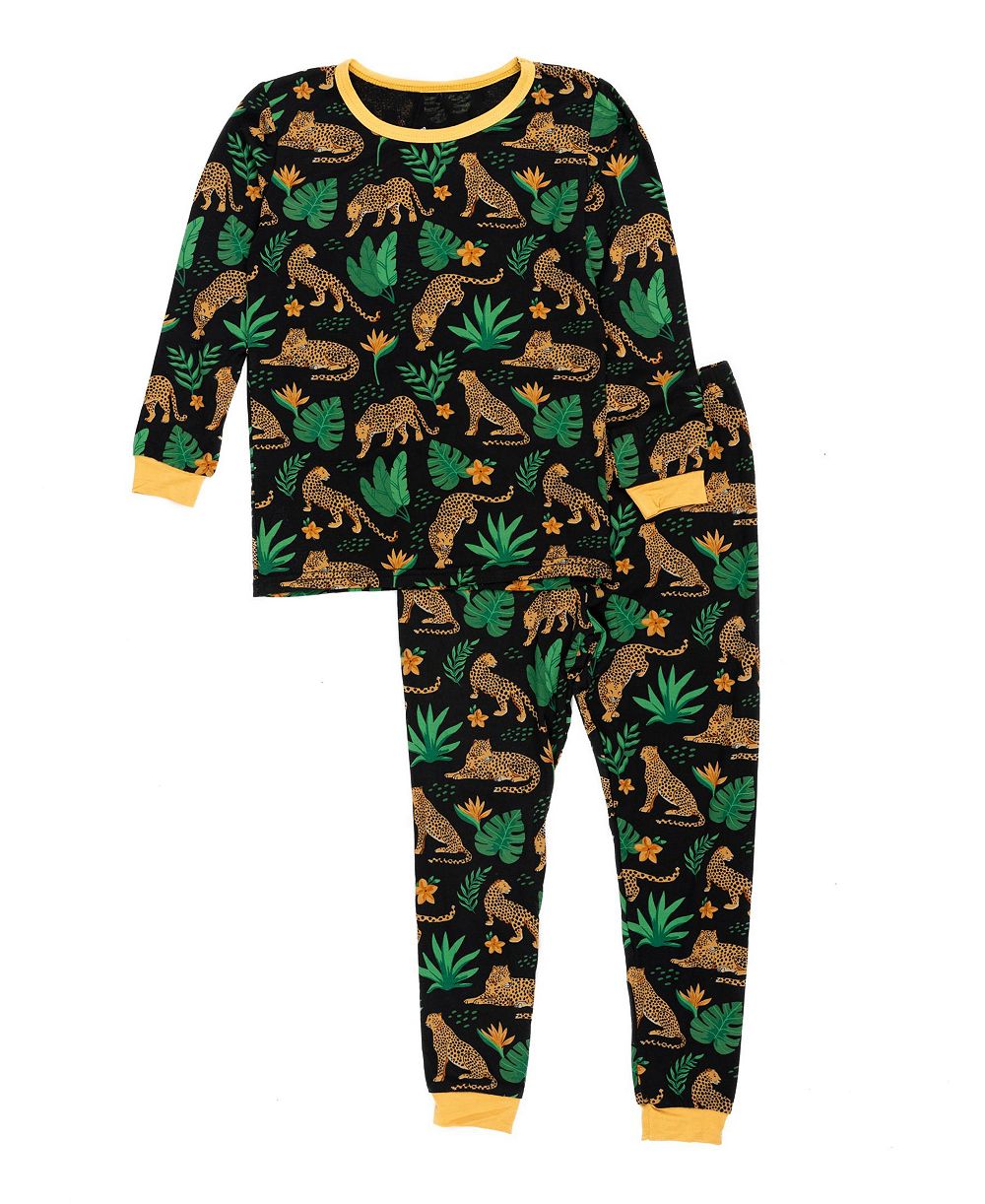 Leveret Toddler Matching Family Two-Piece Cooling Bamboo Viscose Long Sleeve Pajamas