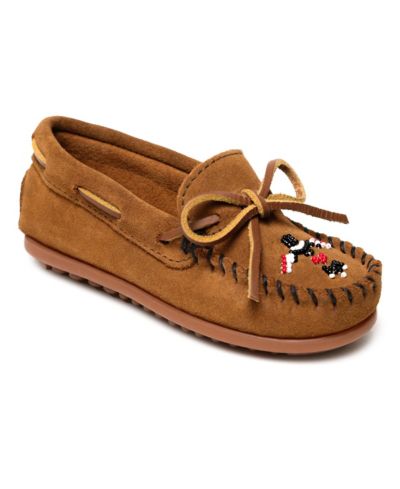 Детские мокасины Minnetonka Thunderbird Animikii из замши с бисером