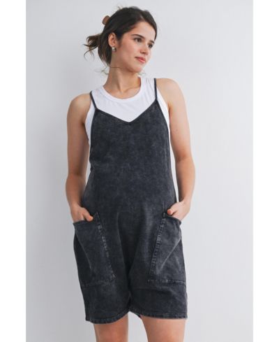 Ромпер Hello Miz Maternity Washed Relaxed Fit с карманами