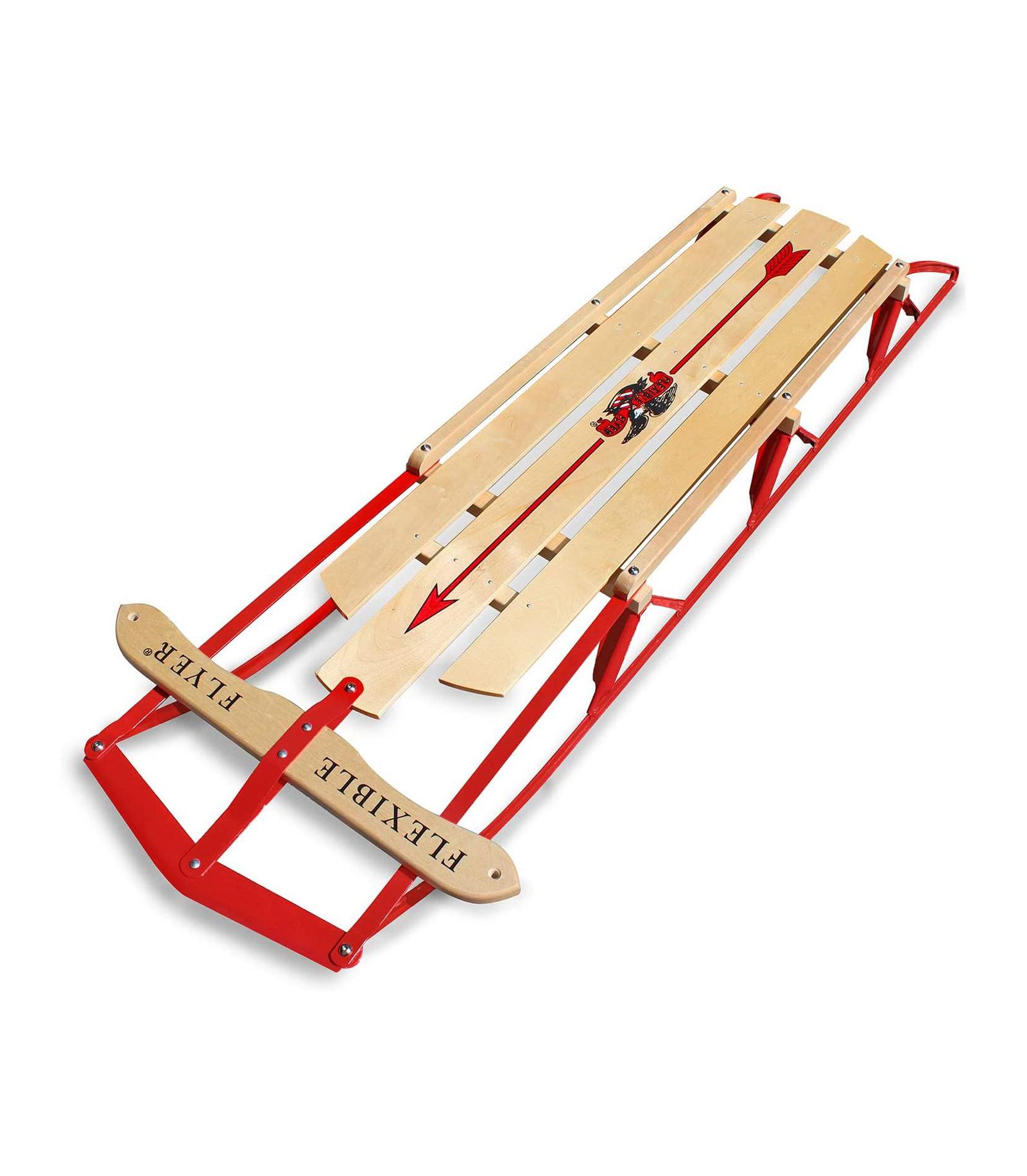 Сани Flexible Flyer Metal Runner Steel/Wood 60" Long Snow Slider для детей