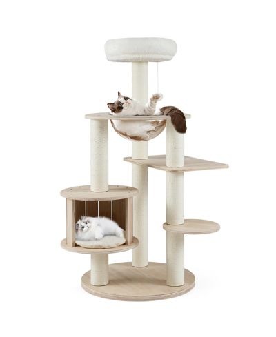 COZITO Cat Tree 52 inch Wooden Multi-Level with Plush Cushions