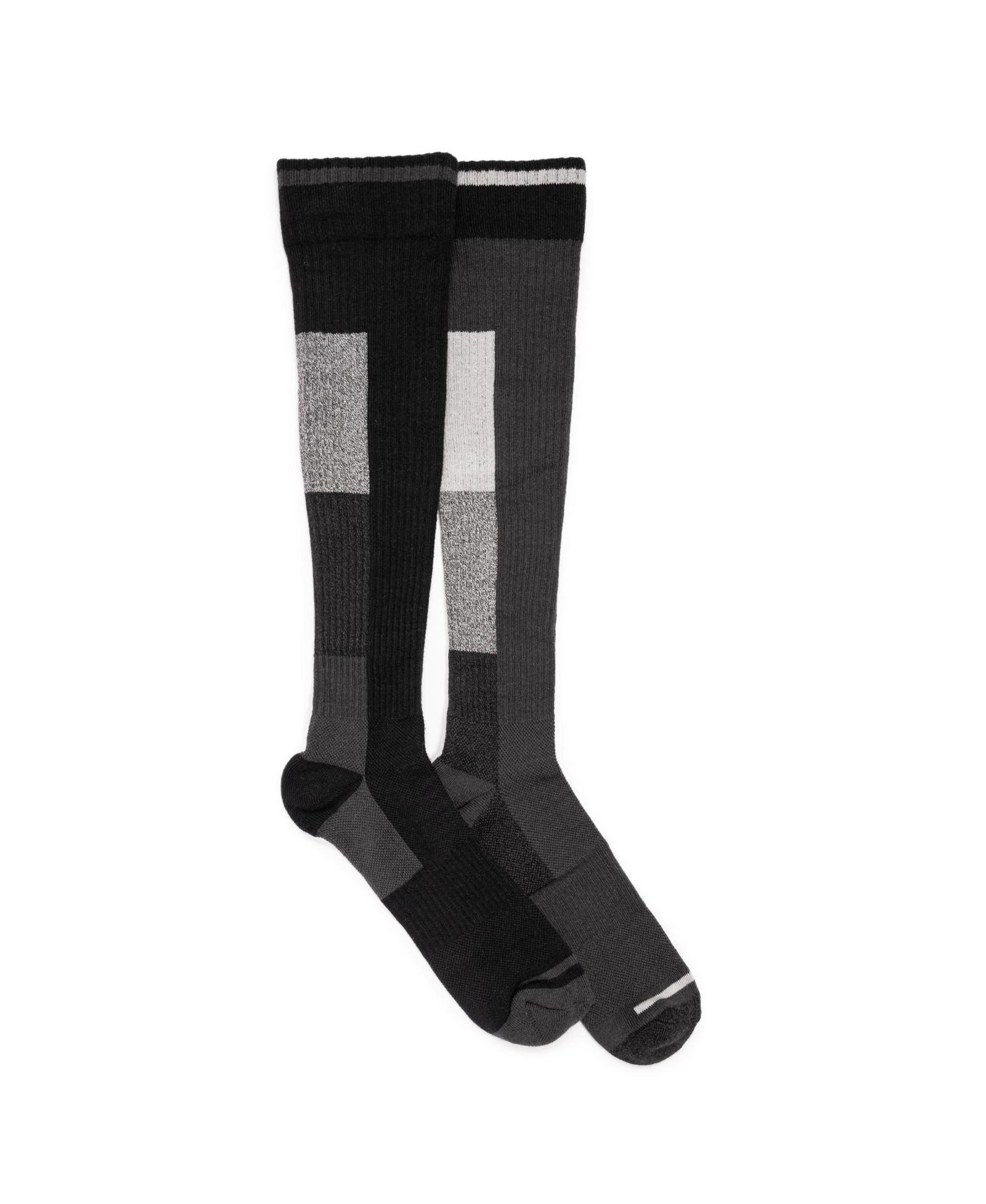 Ruff N Tuff Men's Work Wear Tall Cotton Blend Compression Socks, 2 Pair Pack
