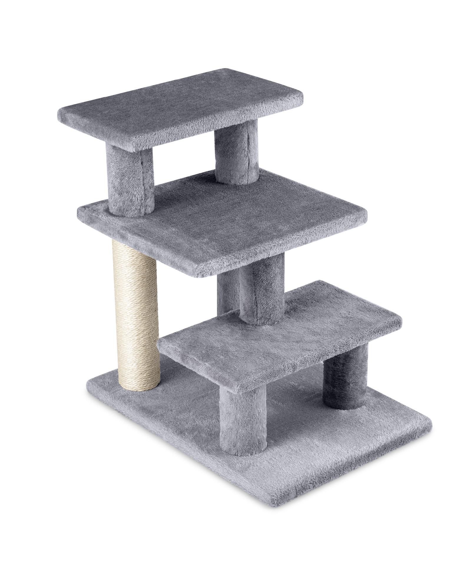 Лежанка для кошек COZITO 3-Tier Plush Steps с когтеточками