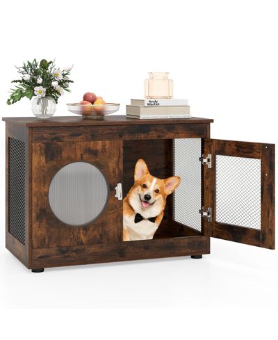 COZITO Dog Crate Furniture Style with Window and Lockable Door