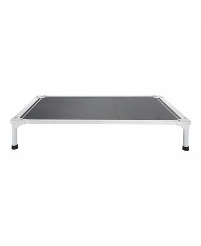 GOUUN Portable Raised Dog Cot Size L, 42 x 30 Inch Elevated Pet Bed with 88 lbs Capacity Aluminum Frame