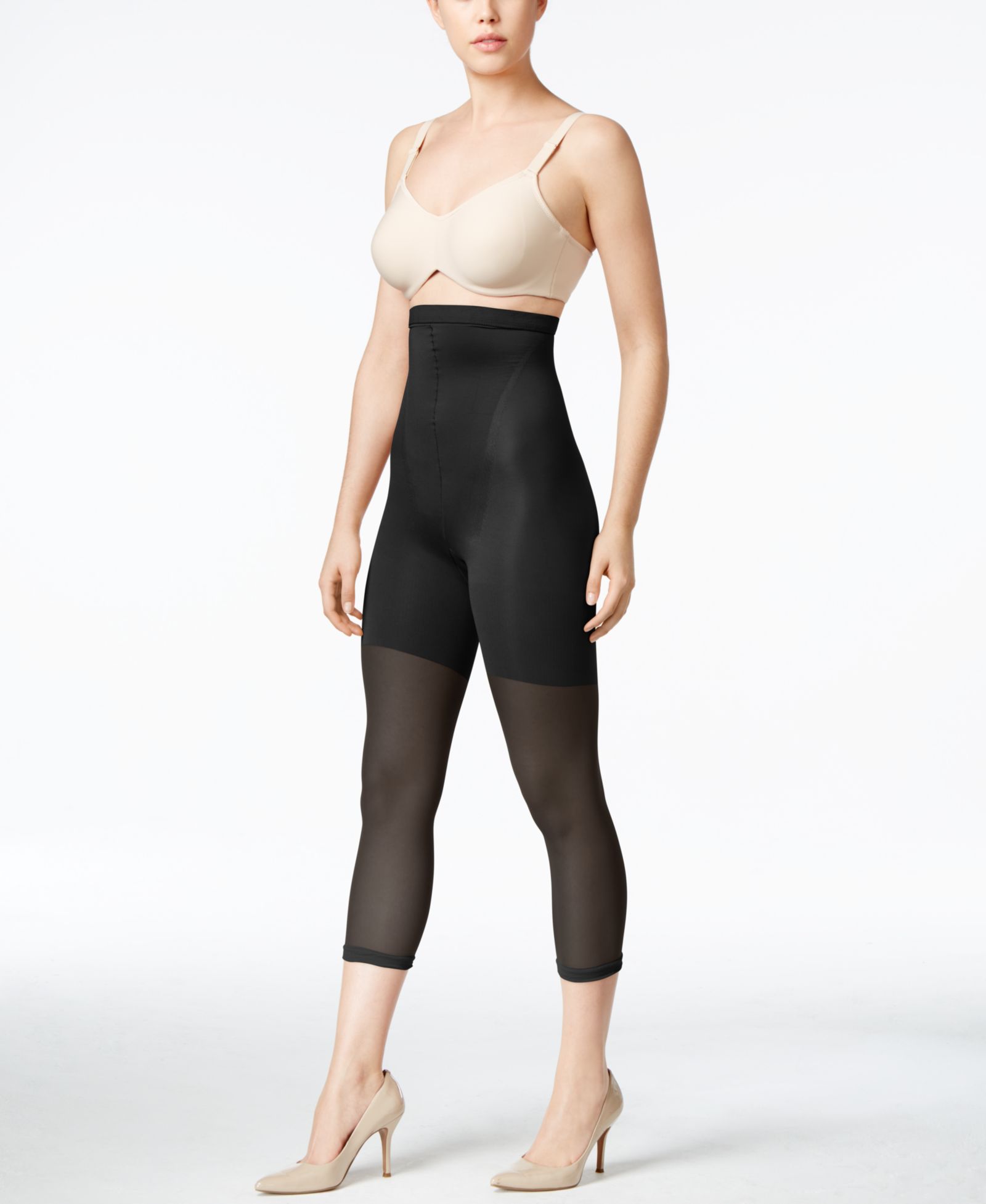 Женские утягивающие шорты SPANXshape™ Original Spanx® High-Waisted Footless Sheers 912