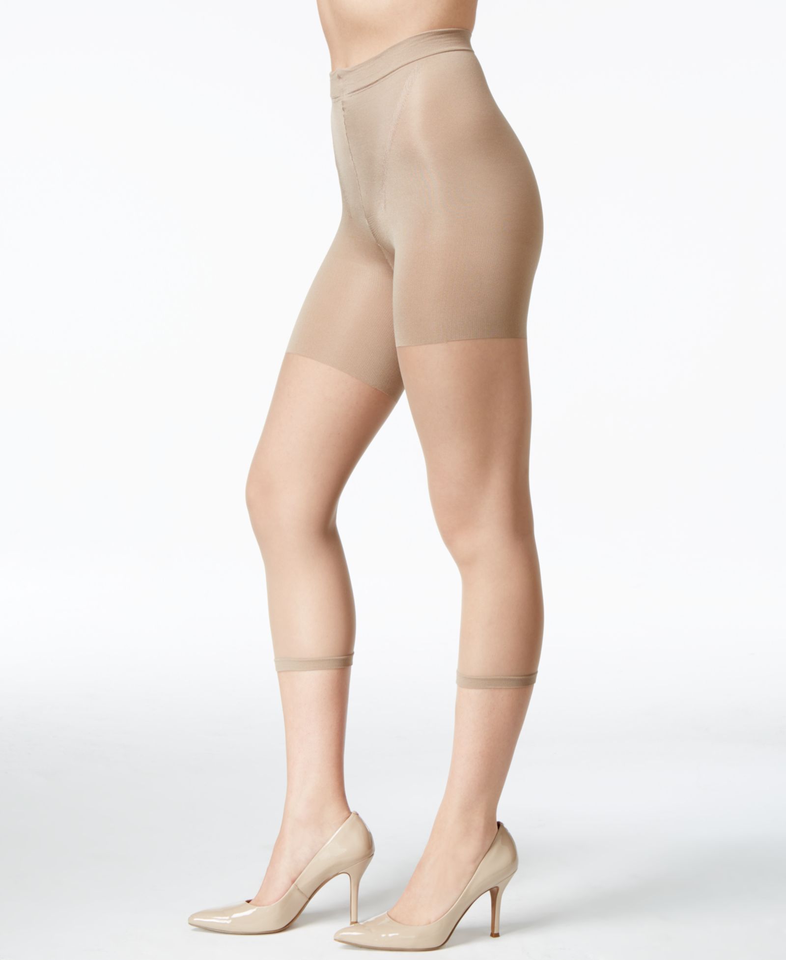 SPANX Women's  Super Footless Tummy Control Power Capri,  also available in extended sizes