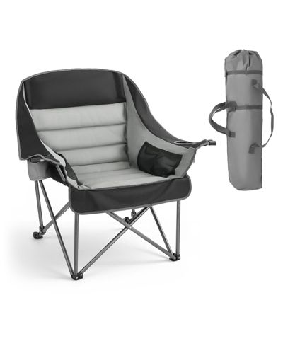 Mecale Oversized Padded Camping Chair 450 lbs with Dual Cup Holders