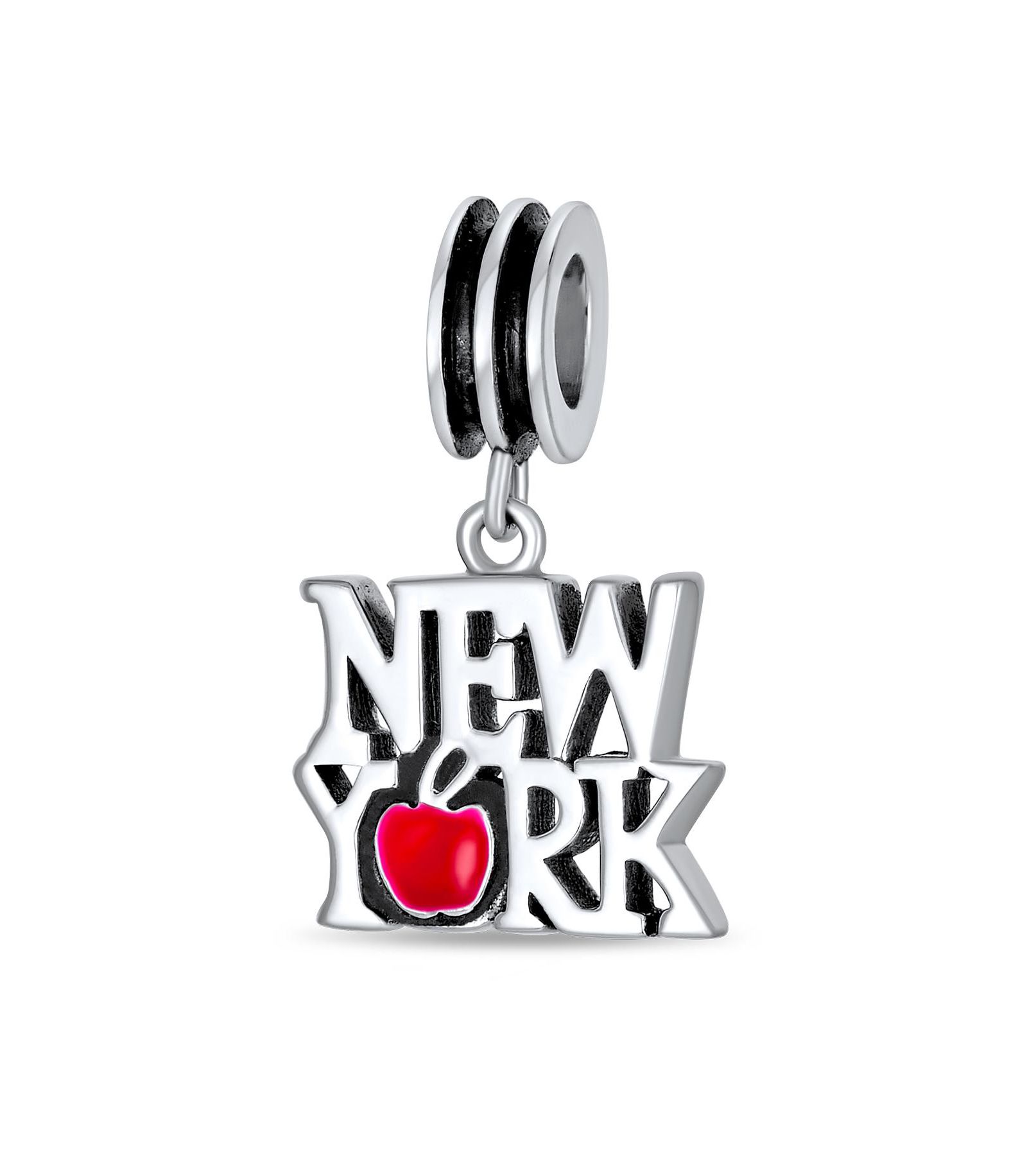 Bling Jewelry Красная подвеска-шарм New York
