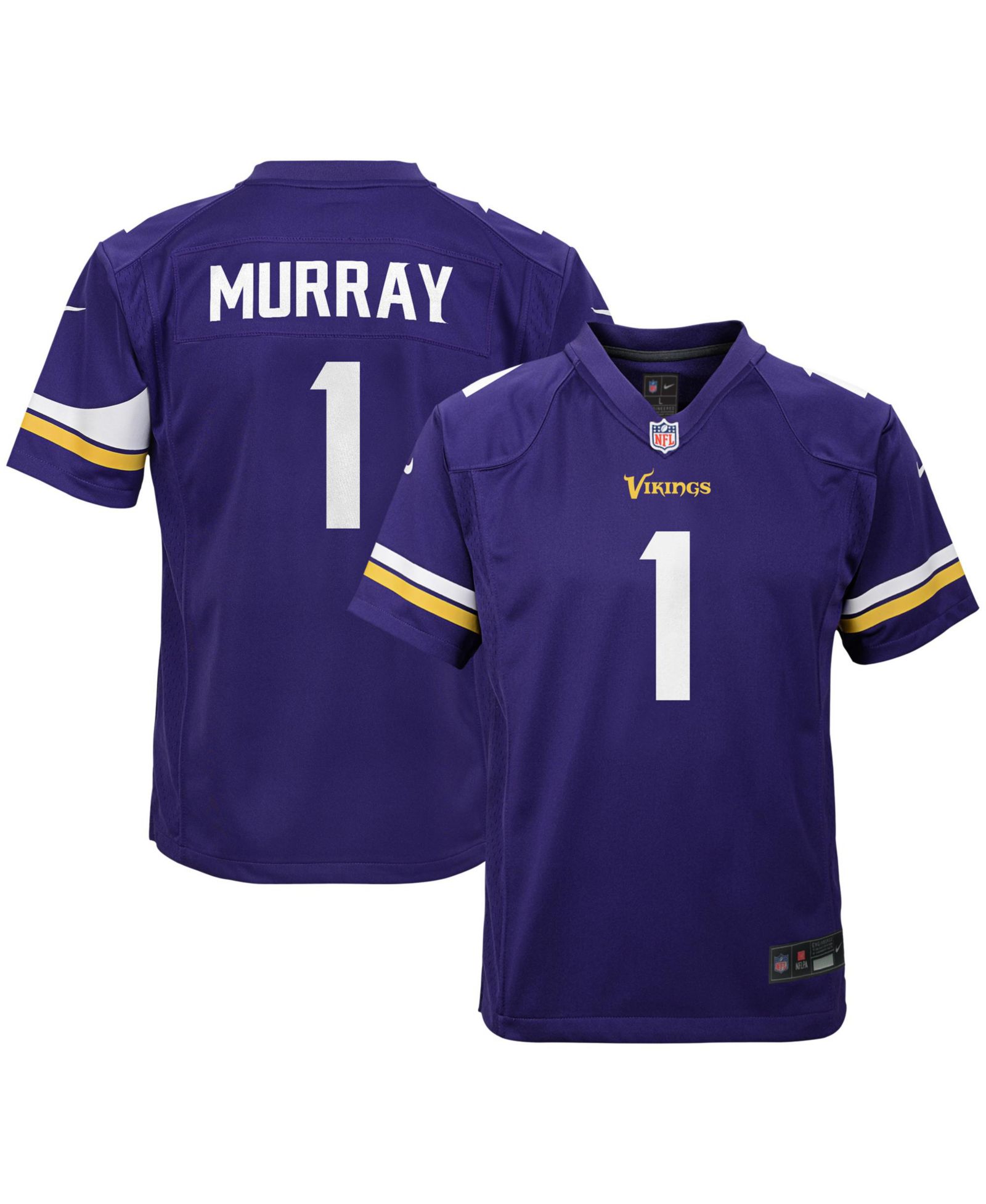 Nike Детская джерси Kyler Murray Minnesota Vikings фиолетовая