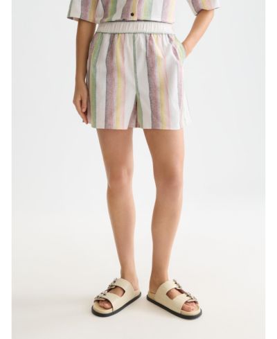 SCOTCH & SODA Women's Scotch and Soda Striped Elastic Waist Shorts