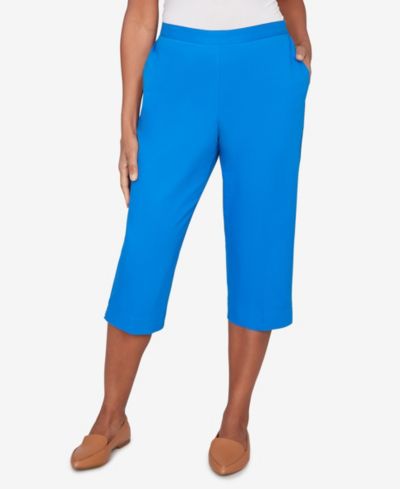 Брюки-капри Alfred Dunner Petite Lady Liberty Heat-Set Side-Seam Pocket