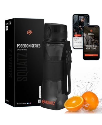 SQUATZ Sports and Shake Water Bottle with Strainer