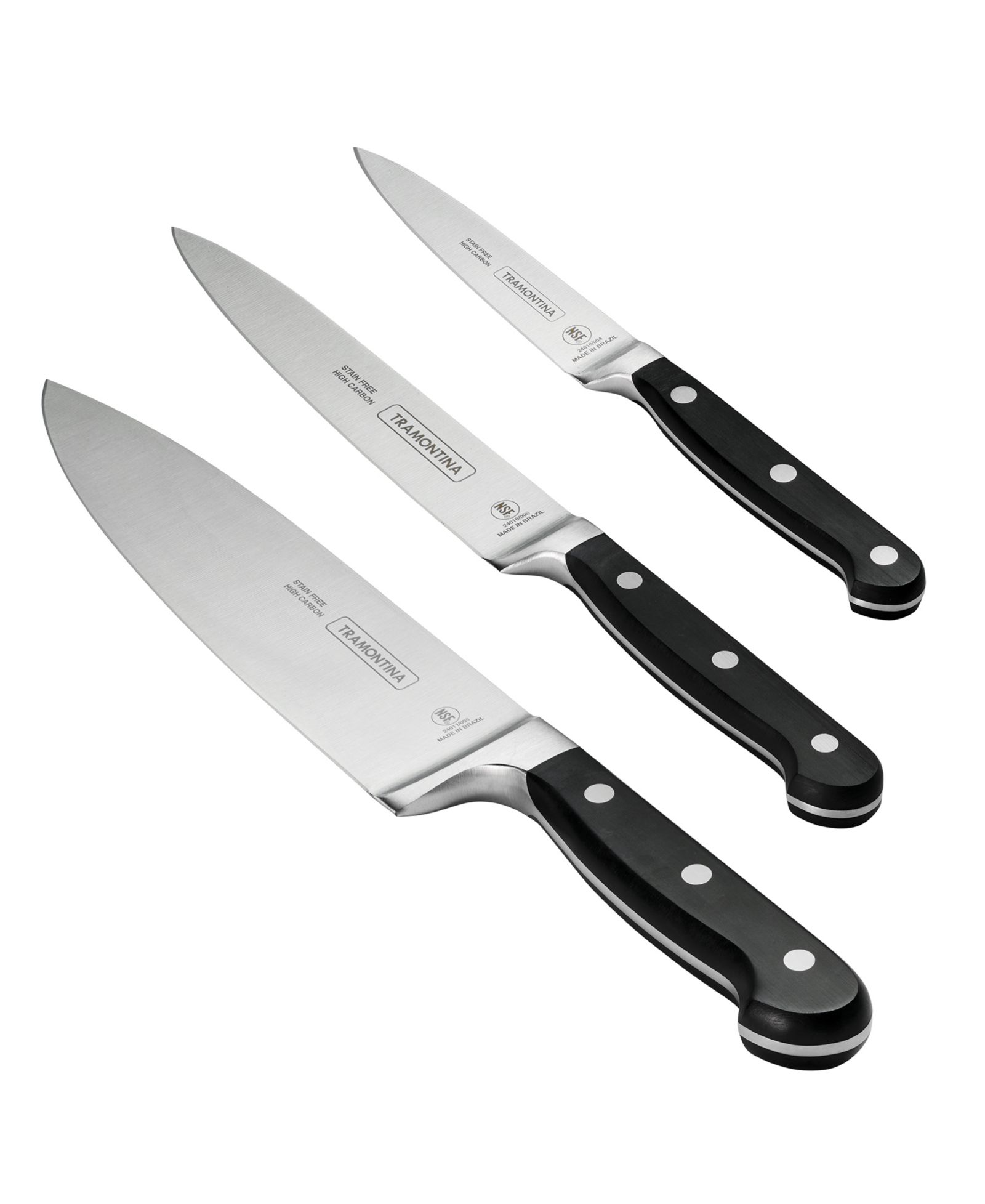 Tramontina Pro Series 3-Piece Stainless Steel Knife Set