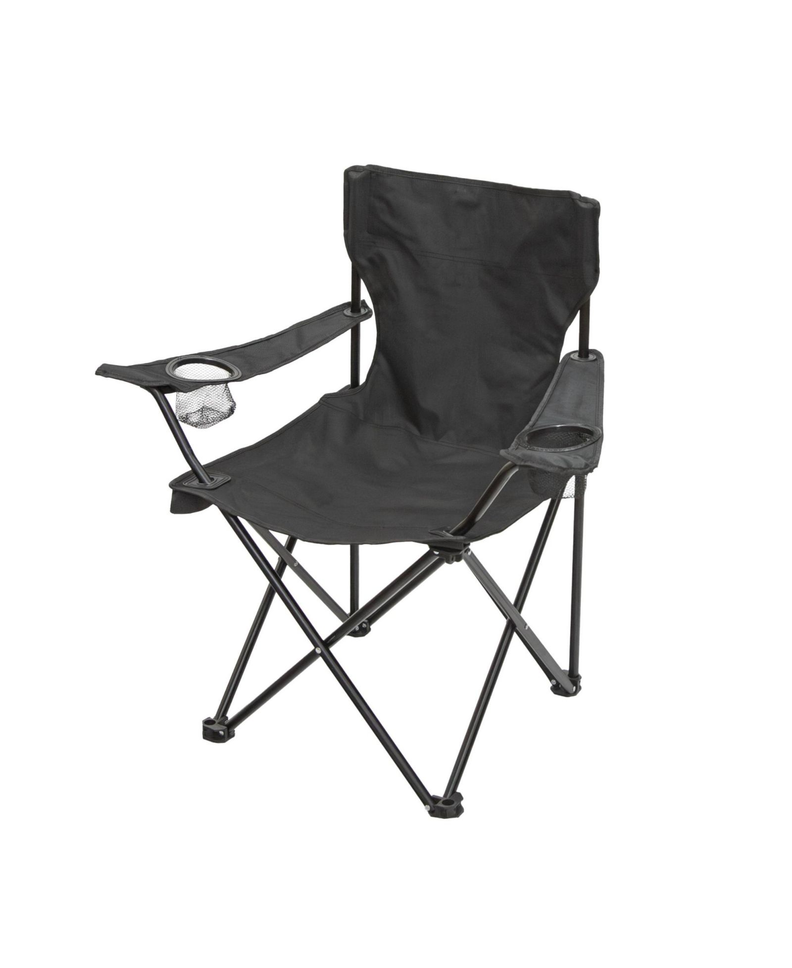 Stansport Folding Arm Chair with Dual Cup Holders