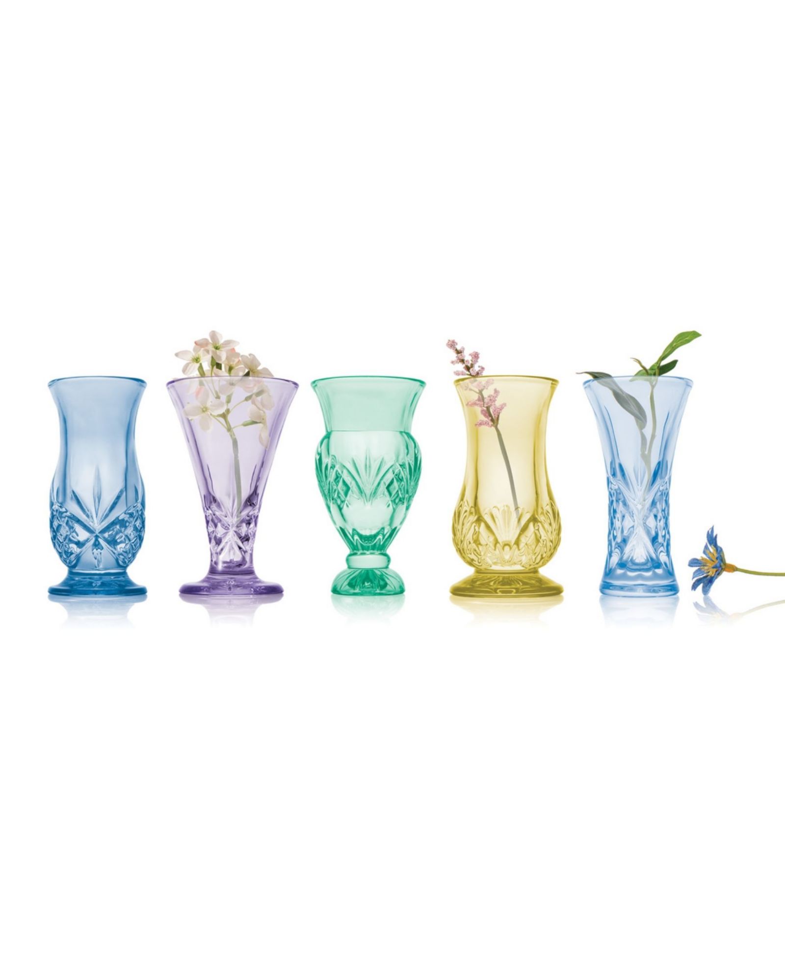 Godinger Dublin Bud Vases, набор из 5 шт.