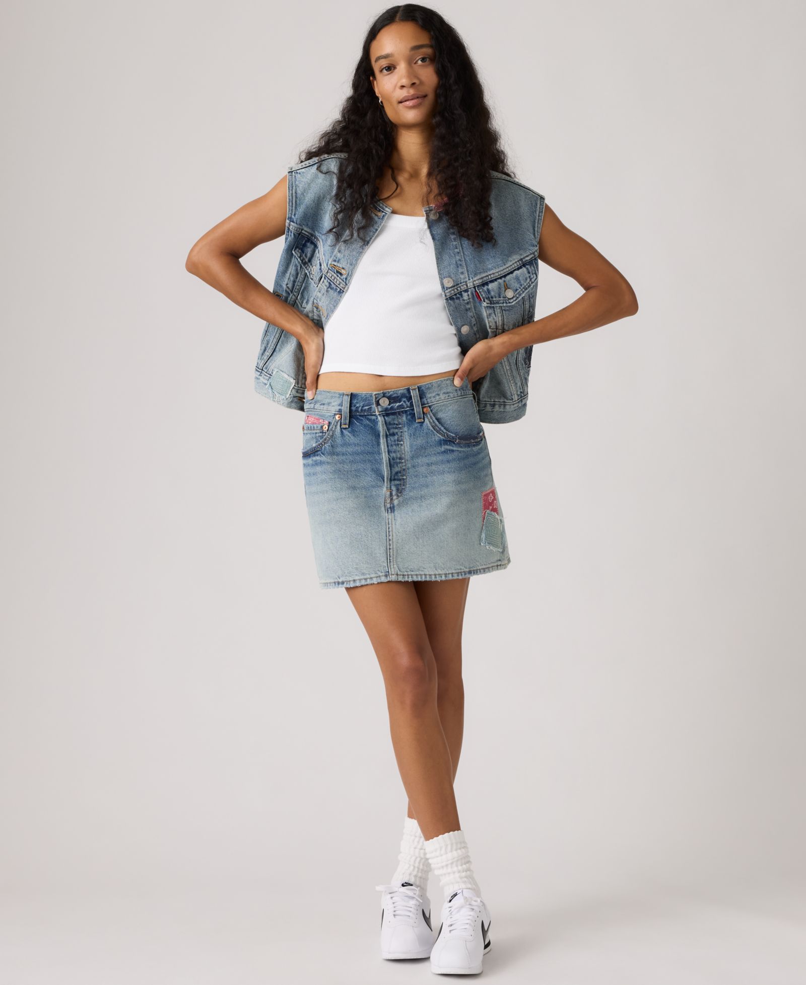 Levi's Premium Женская джинсовая юбка Icon Cotton