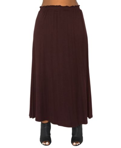 Женские макси юбки COIN 1804 Plus Size с эластичным поясом