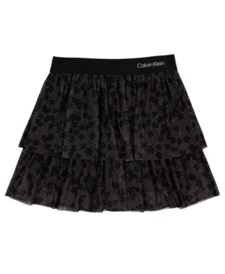 Calvin Klein Детская многослойная блестящая юбка из сетки