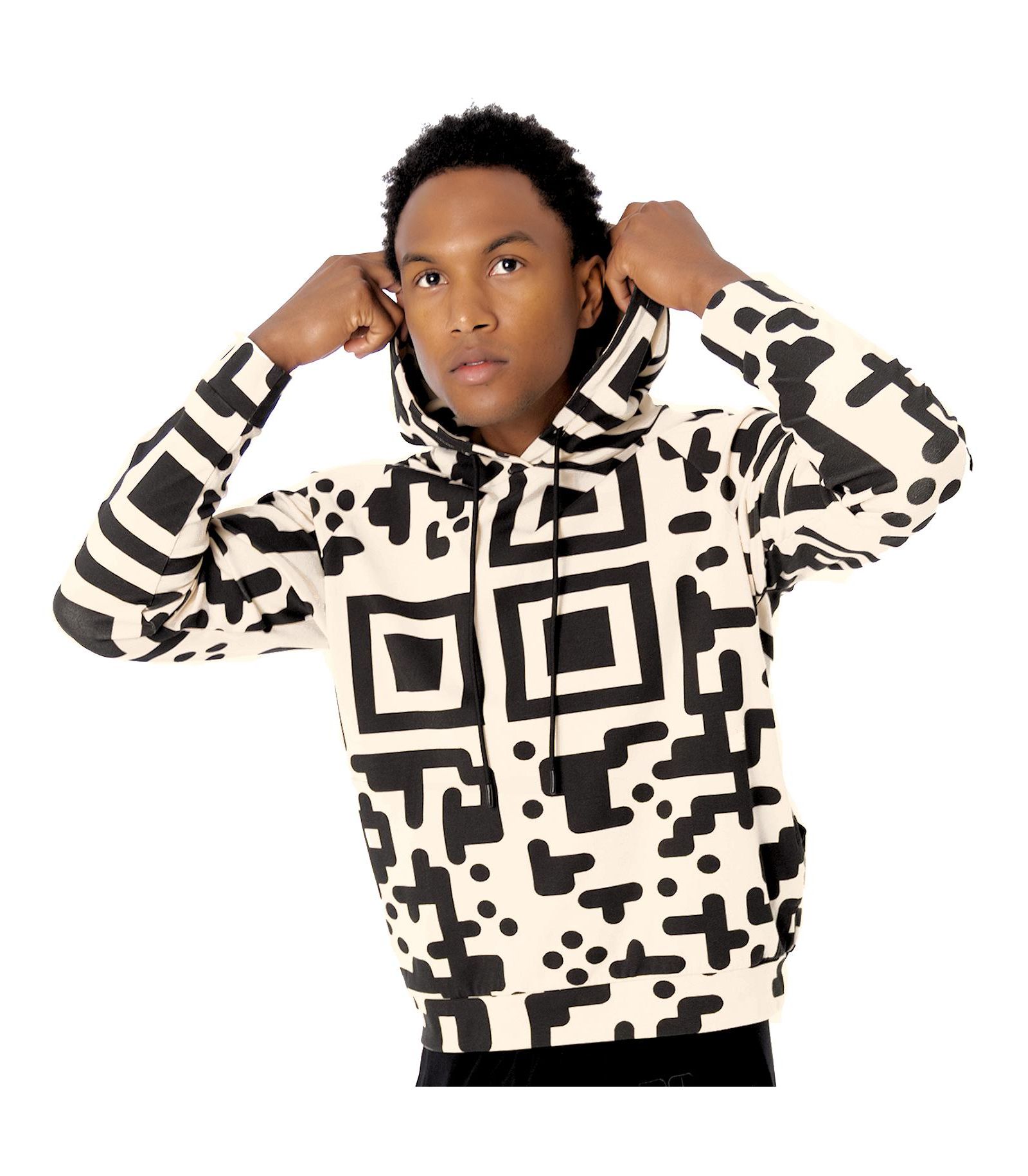 Мужское худи Dai Moda QR Code Hoodie