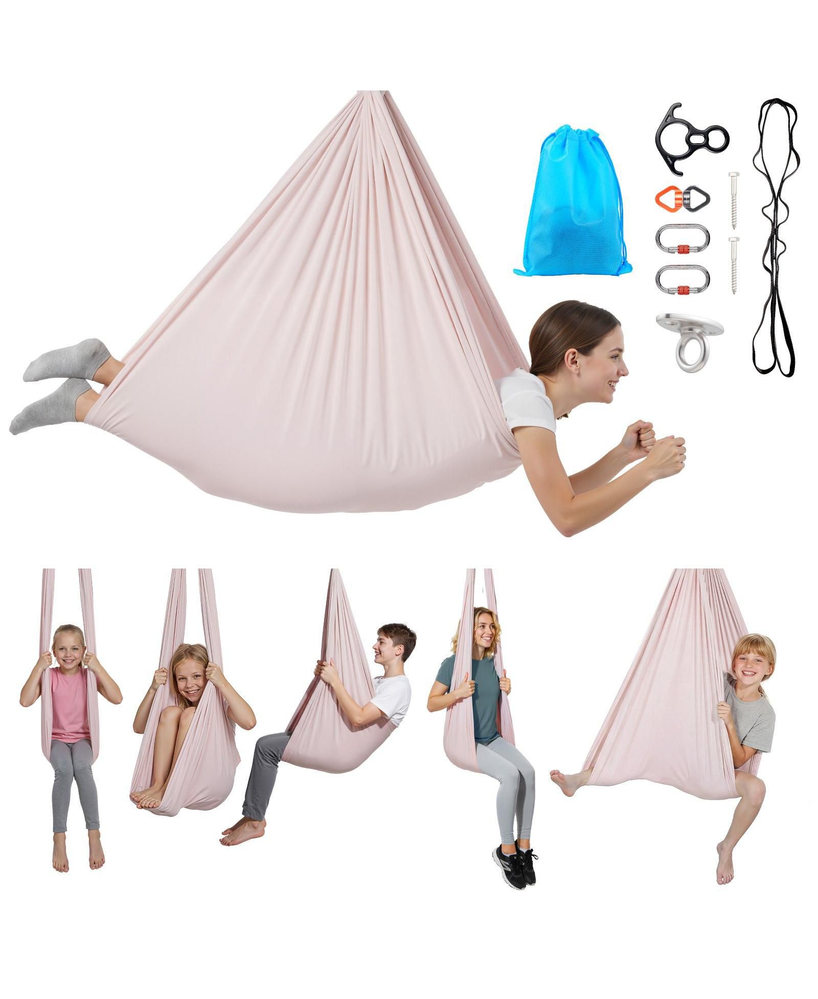 Гамак для аэройоги Mecale Aerial Yoga Swing 300 lbs Nylon для родителей и детей