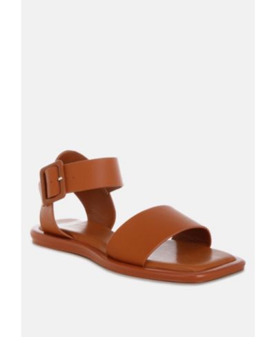 Rag & Co Women's Tayana Chunky Buckle Strap Flats
