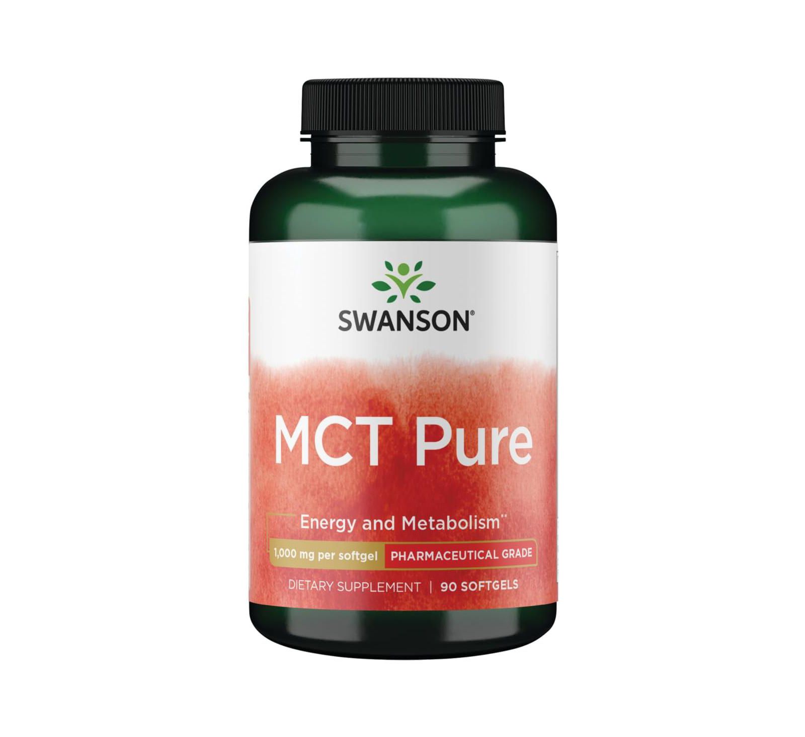 Добавка Swanson Pharmaceutical Grade MCT Pure 1000 Milligrams 90 Sgels
