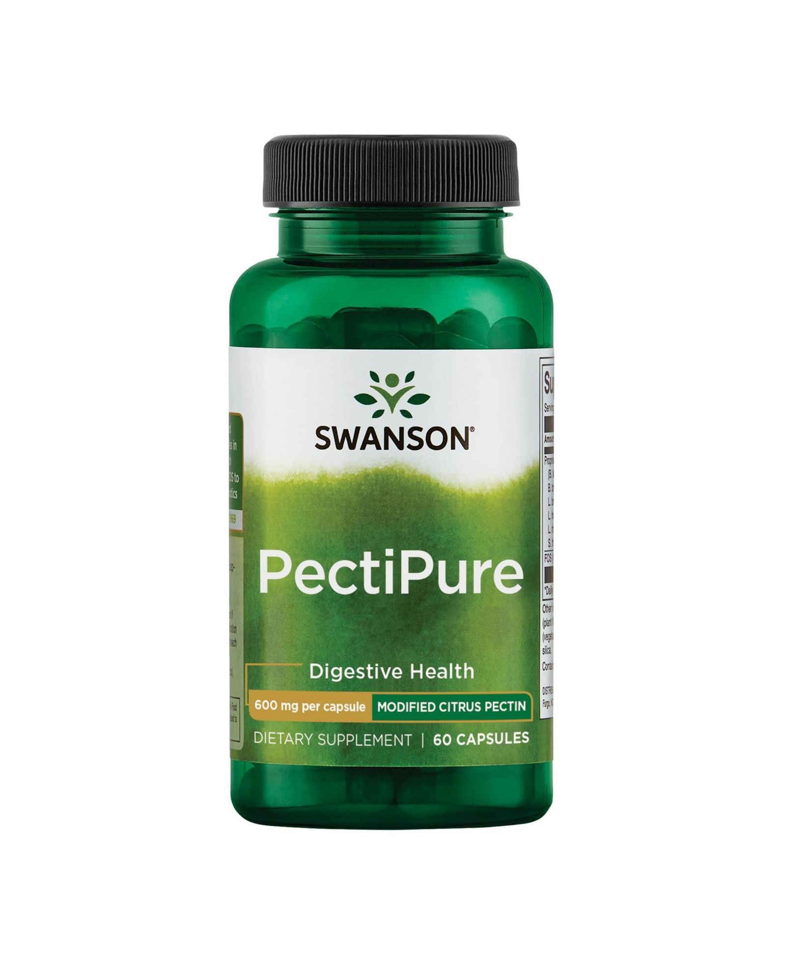 Swanson PectiPure Modified Citrus Pectin добавка для здоровья пищеварения и клеток 60 капсул