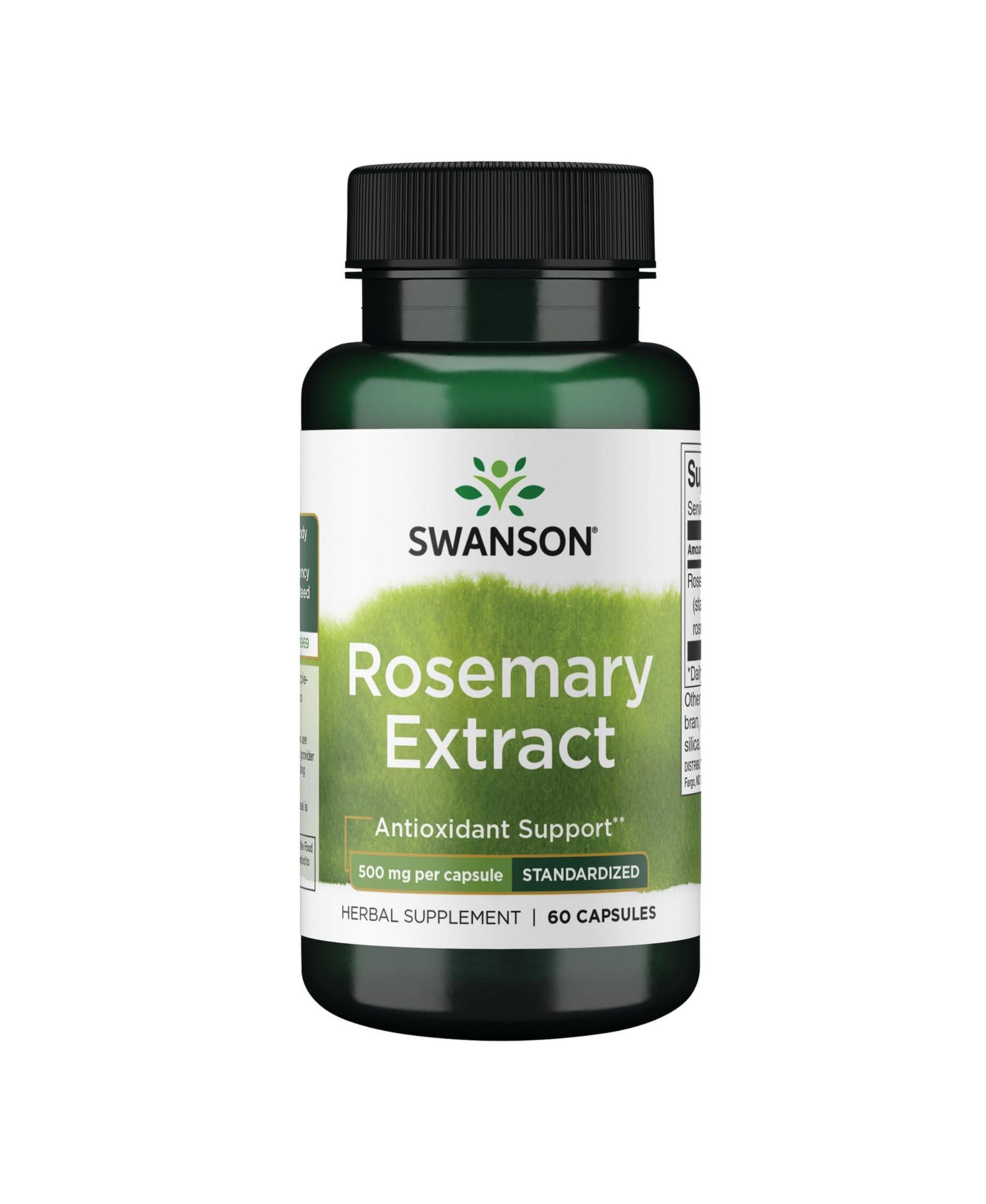 Экстракт розмарина Swanson 500 Milligrams 60 Capsules