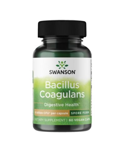 Swanson Bacillus Coagulans, натуральная пробиотическая добавка для пищеварения, 6 Billion CFU, 60 вегетарианских капсул