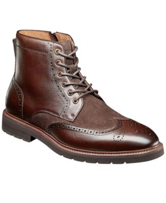Мужские кожаные ботинки Florsheim Redford с крылышком и боковой молнией