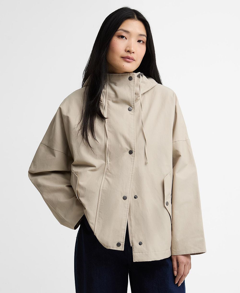 Barbour Женская куртка Kingswood с капюшоном, водонепроницаемая