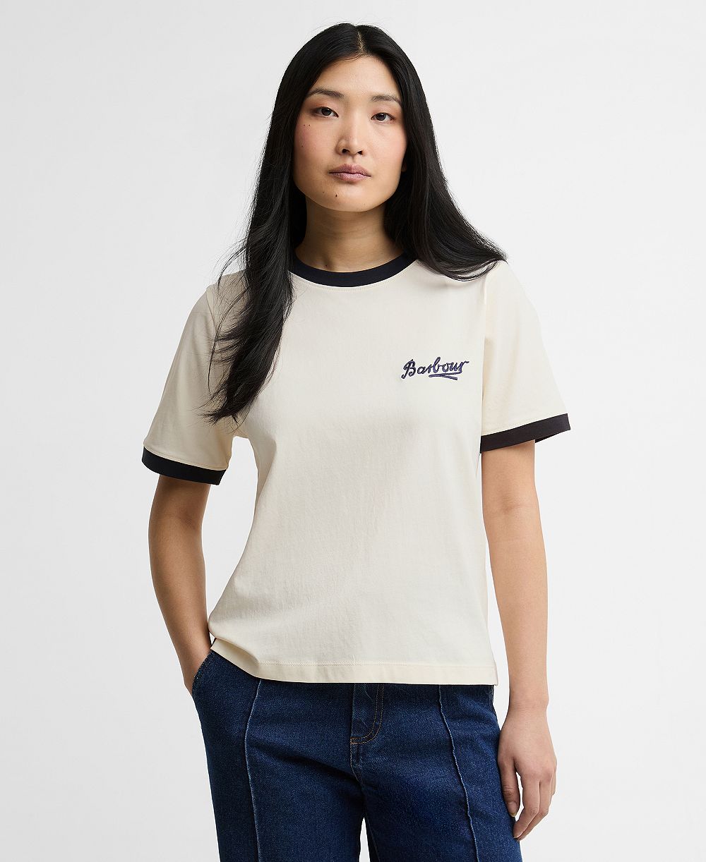 Женская футболка Barbour Madeline Embroidered
