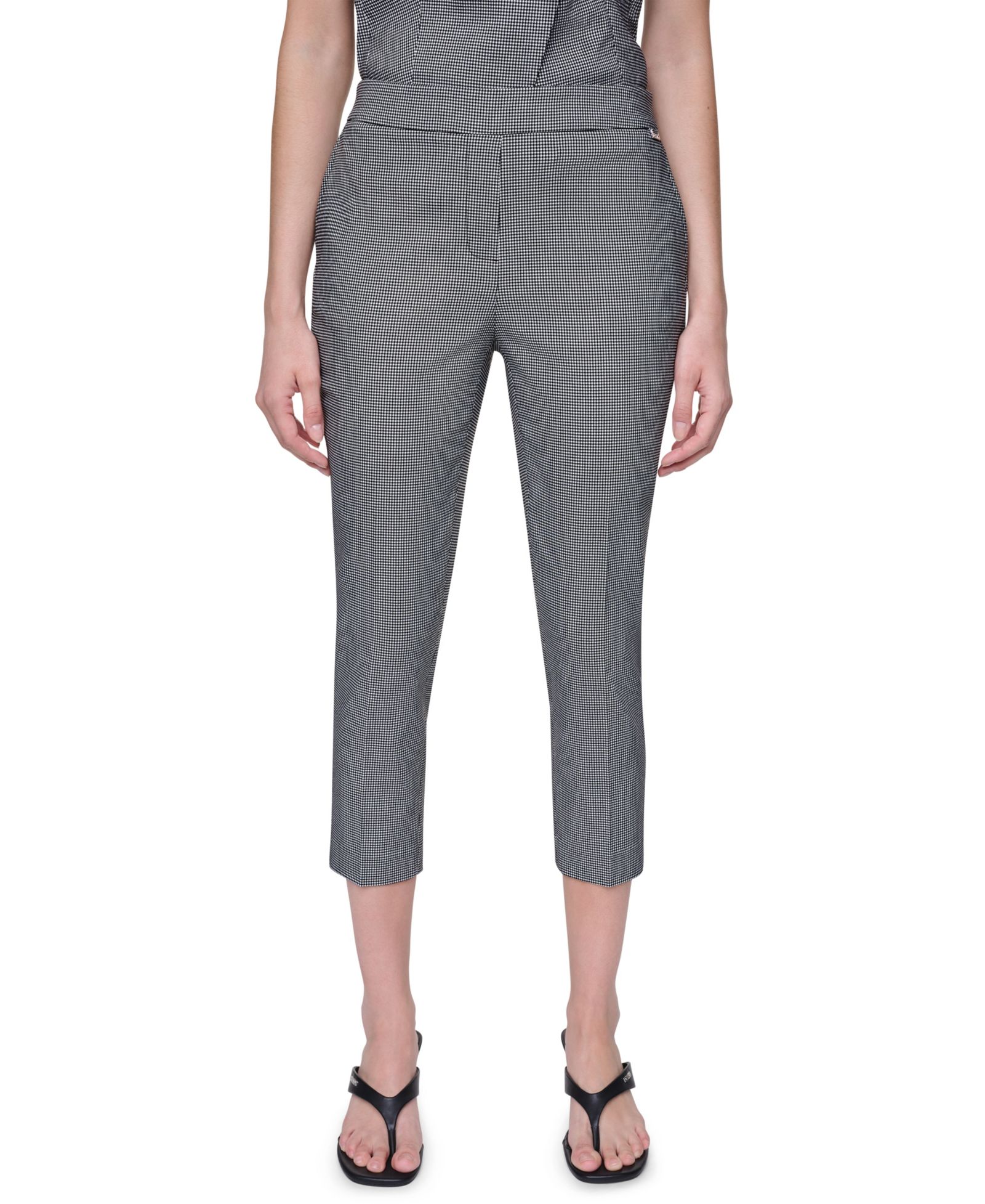 Брюки DKNY Petite Houndstooth Millenium Ankle