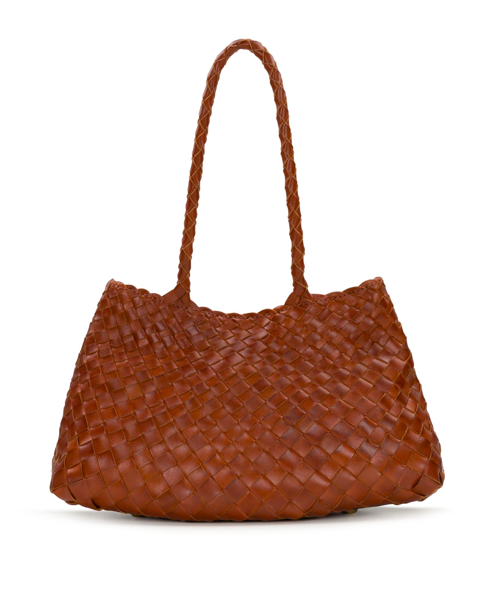 Patricia Nash Violaine Small Woven Leather Satchel Bag