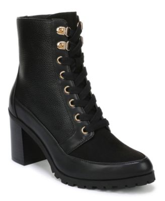 Giani Bernini Women's Karissah Lace Up Lug Sole Block Heel Booties, Macy's Exclusive