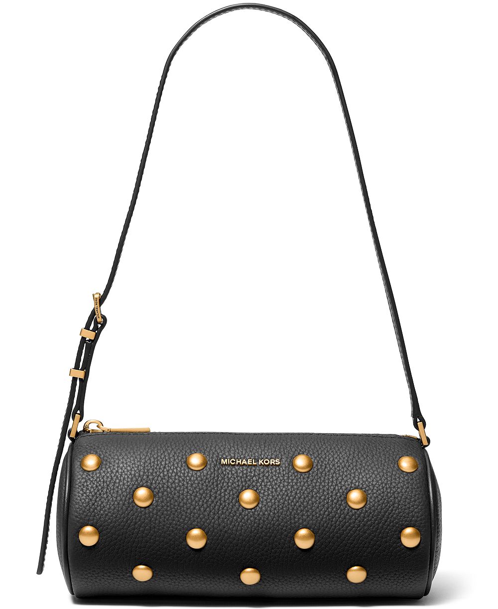 Michael Kors Маленькая кожаная сумка-баул Izzy Small Leather Barrel Pouchette Handbag