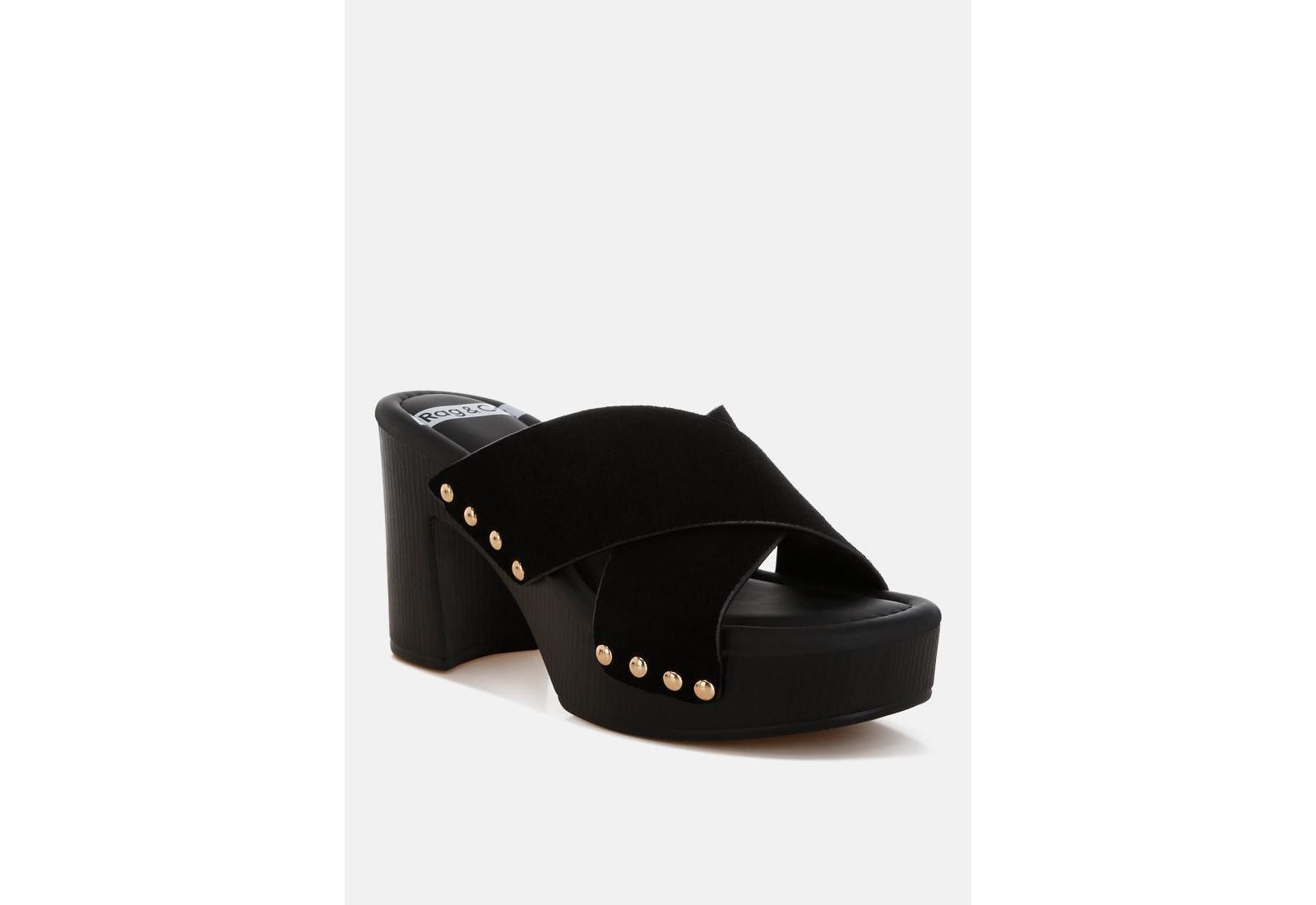 Rag & Co Women's Mearsk Genuine Suede Leather Clogs