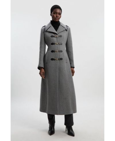 Женское укороченное пальто Karen Millen Military Tailored Midi Coat