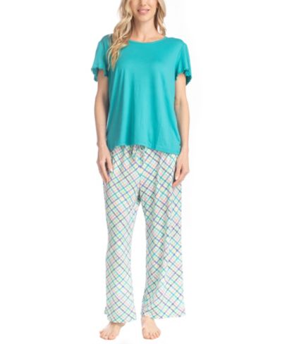 Женский комплект MUK LUKS Top и Ankle Pants