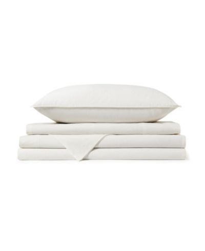 DKNY Vintage Washed Cotton 4-Piece Sheet Set, King