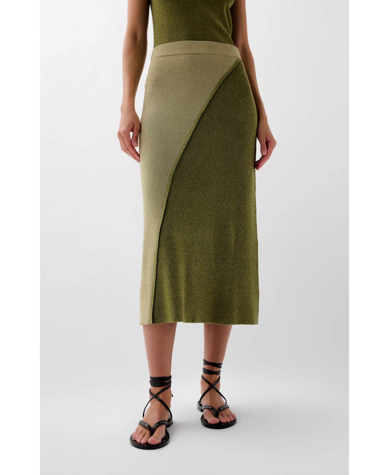 Scalpers Women's Lurex Duo Knit Skirt