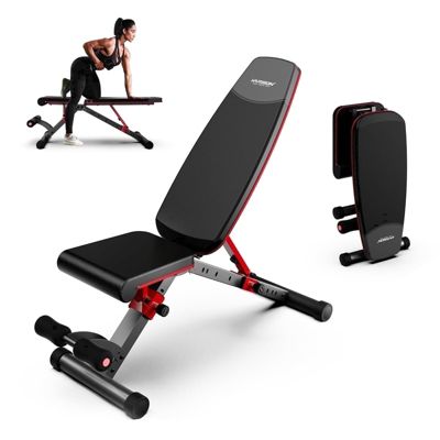 HARISON Adjustable Weight Bench with Leg Extension, 800 lbs Capacity,  Workout Bench for Home Gym Strength Training (HRM-608G)