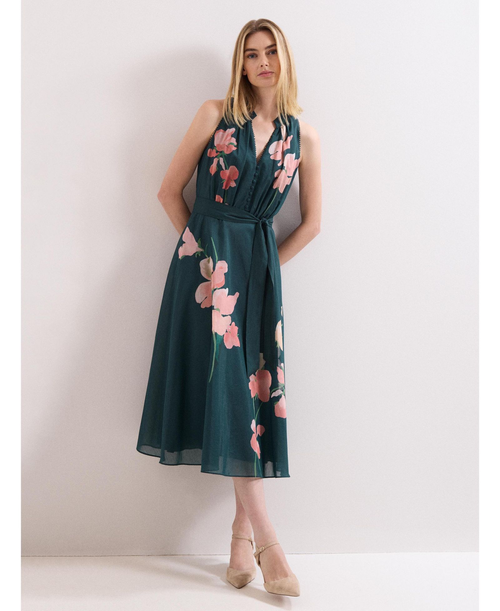 Женское миди-платье Phase Eight Lucinda Tie Waist