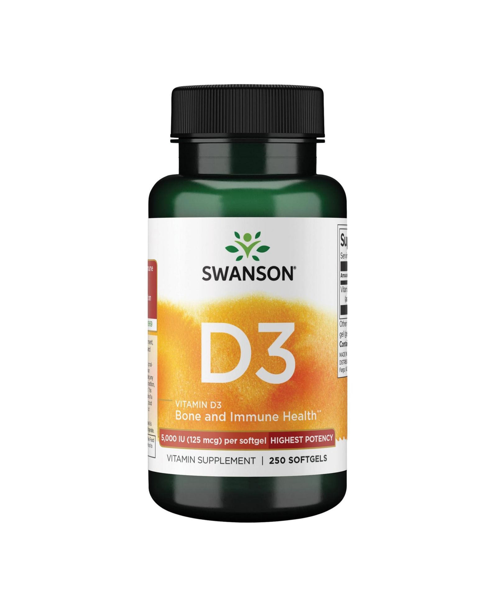 Витаминная добавка Swanson Vitamin D3 250 Softgels